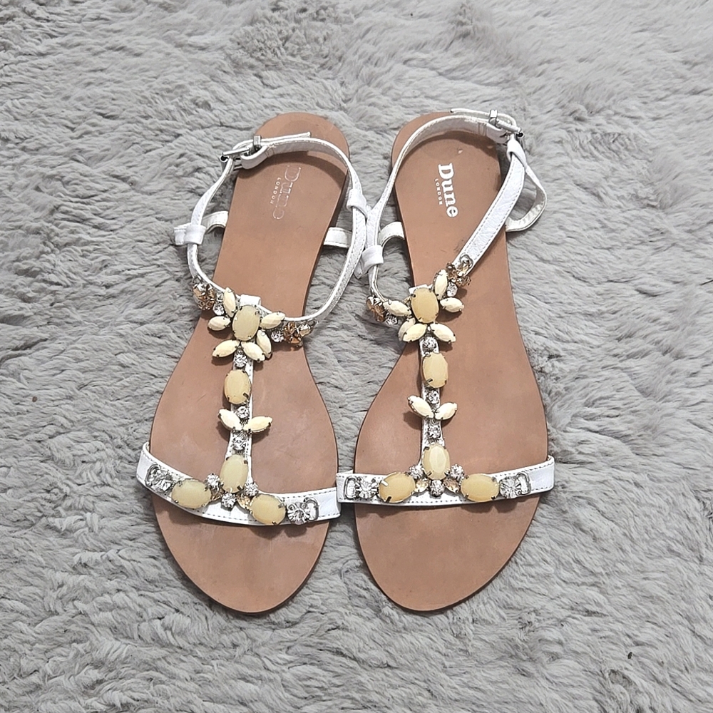 Dune London gem stones sandals size 10
